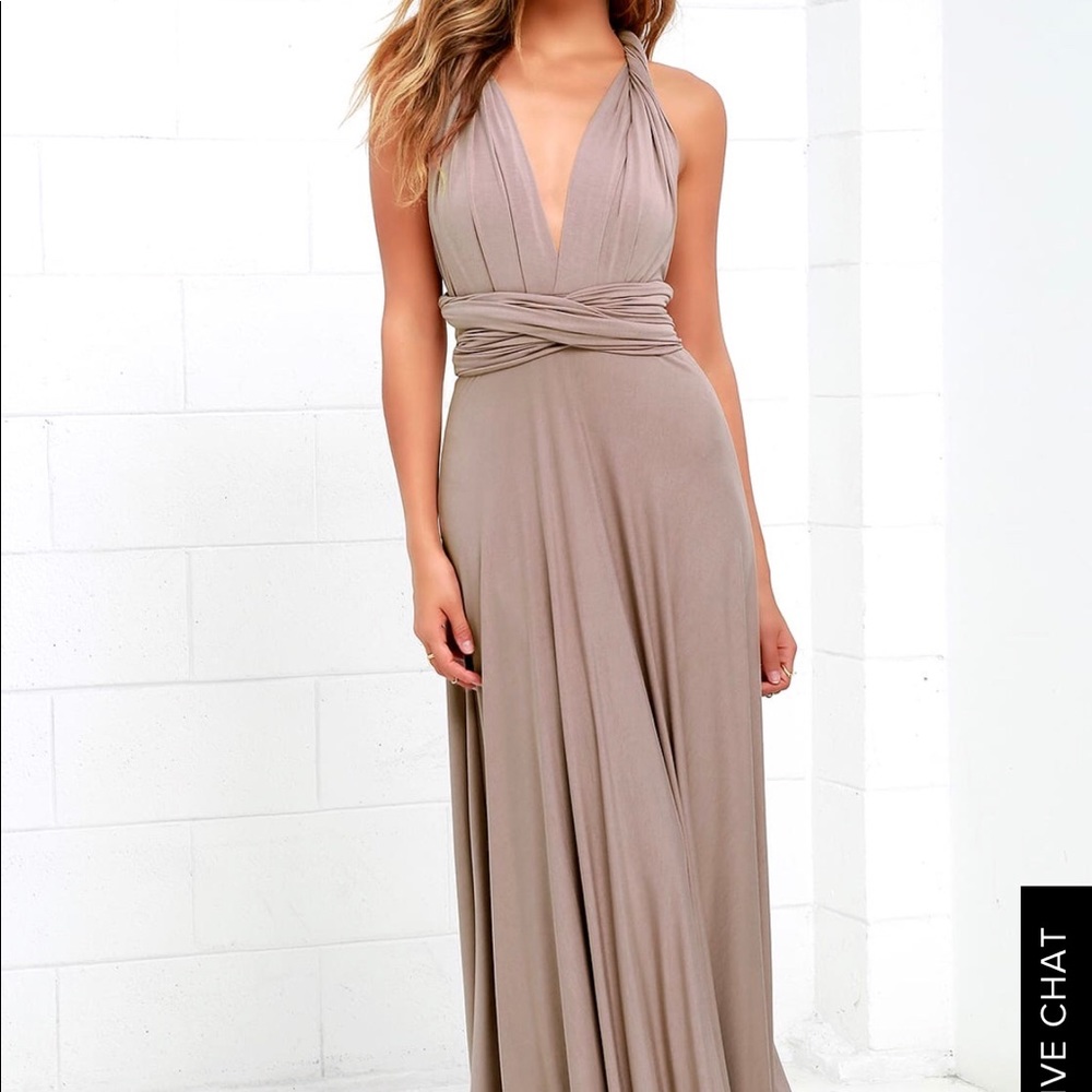 Long black lulus multi way dress